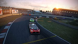 Capture the breathtaking beauty of sunset racing with Assetto Corsa Competizione at Zandvoort circuit