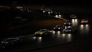 Nocturnal Racing Excitement: Cars Speeding on Zolder Circuit in Assetto Corsa Competizione