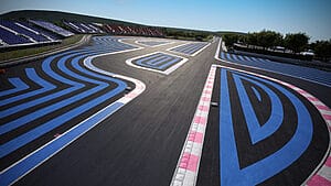 Scenic Beauty: Aerial View of the Stunning Paul Ricard Circuit in Assetto Corsa Competizione