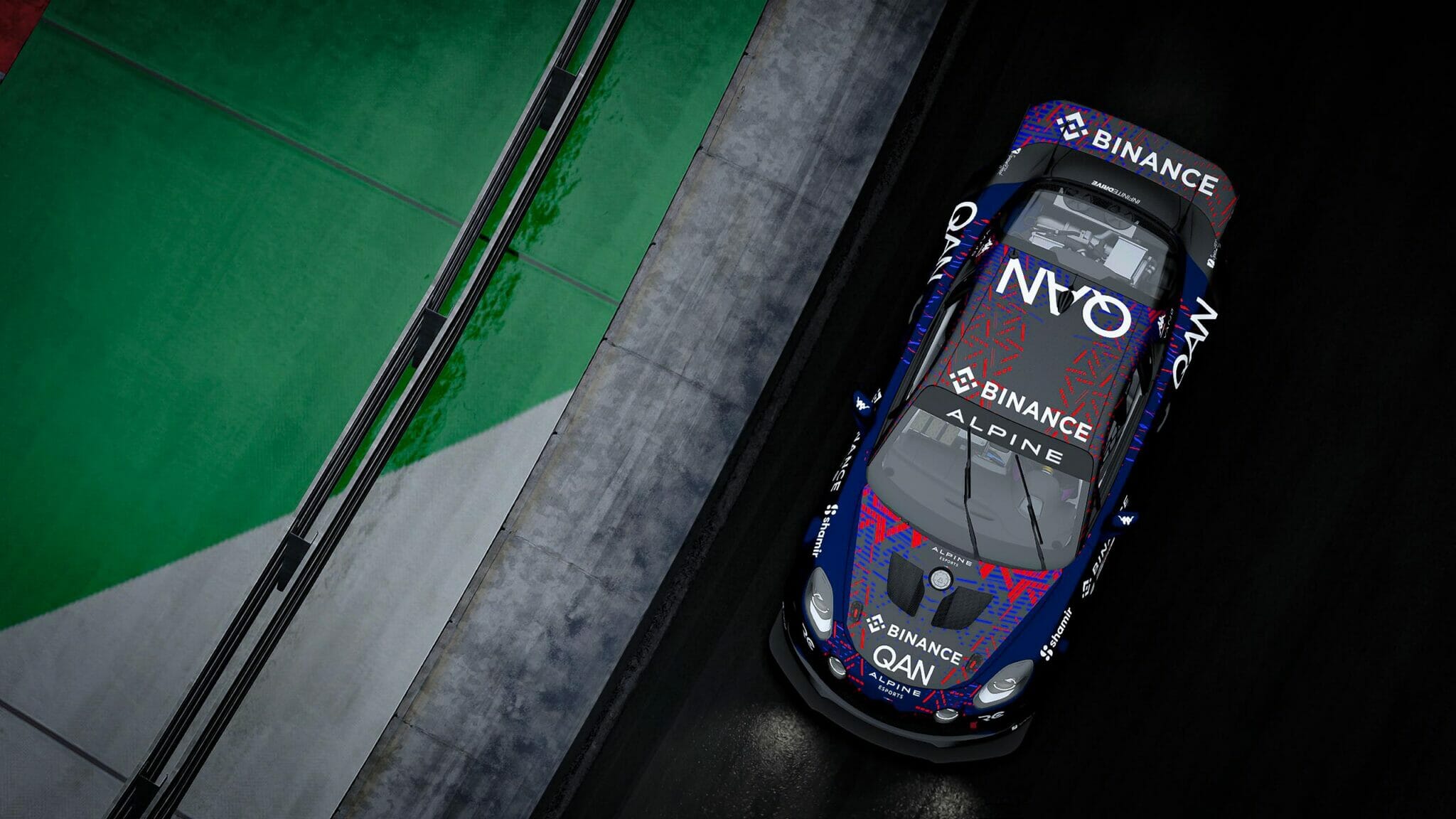 blue car alpine gt4 for acc esports