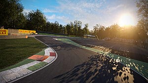 Scenic view of the iconic Monza Circuit in Assetto Corsa Competizione