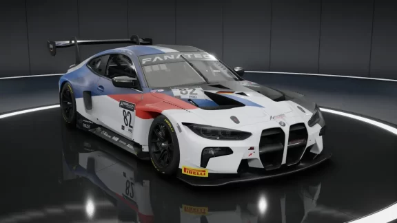 bmw m4 gt3 2022 showroom official livery