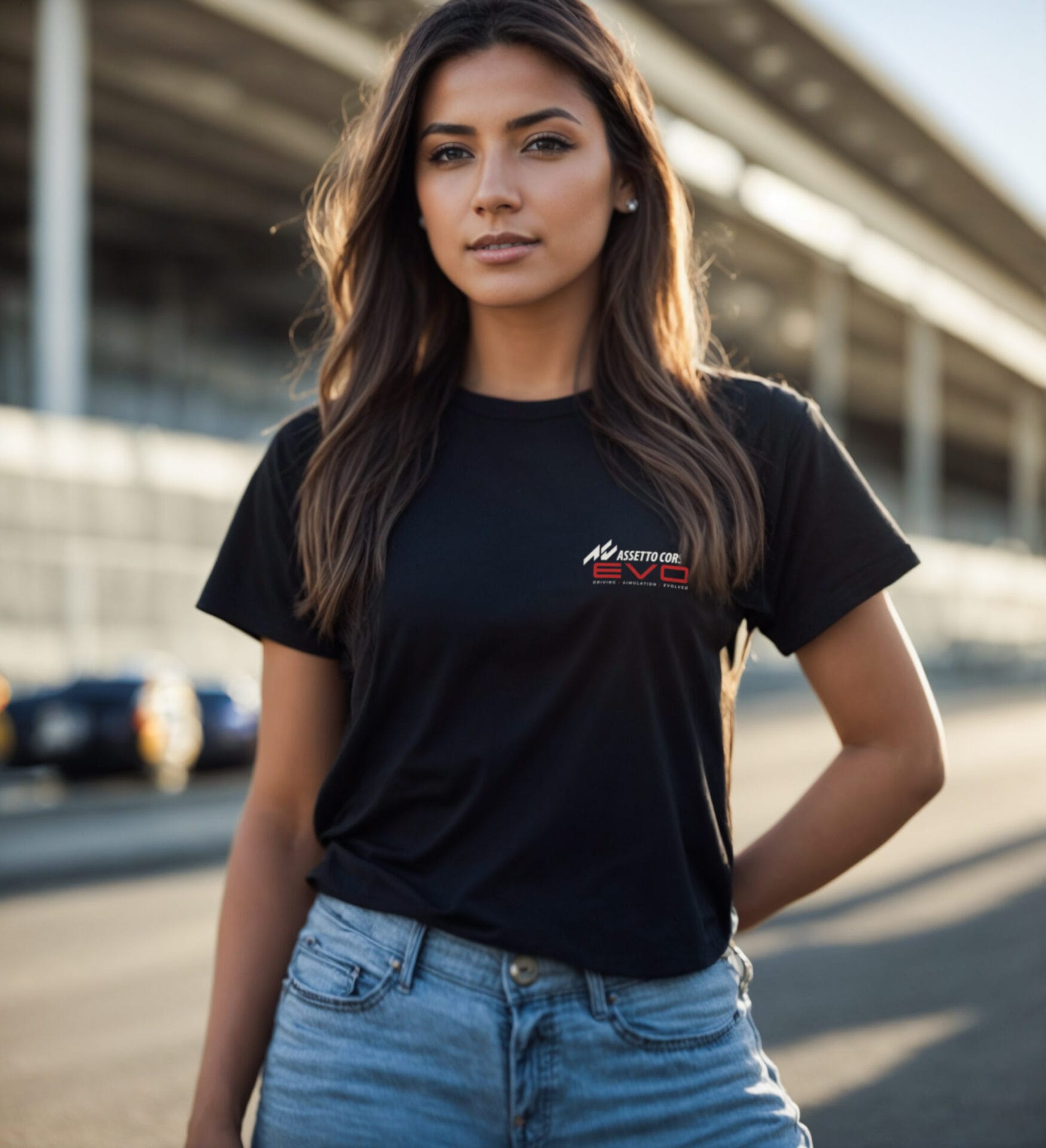 Assetto Corsa EVO Club T-shirt in black, perfect for fans of the racing simulation game.